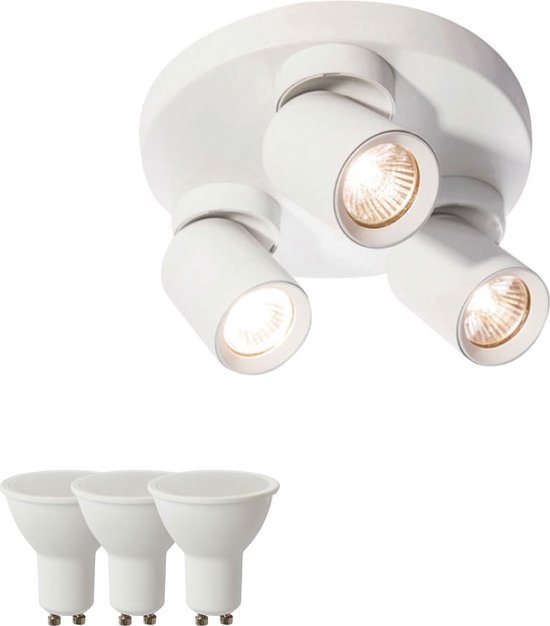 Inbouwarmatuur GU10 | Trimless | Rond | incl. fitting | IP20 | Wit