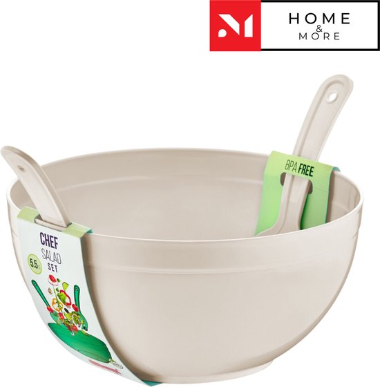 Foto: 3 delig chef salade set 5 5 lt bpa free servies set cr me beige sla kom