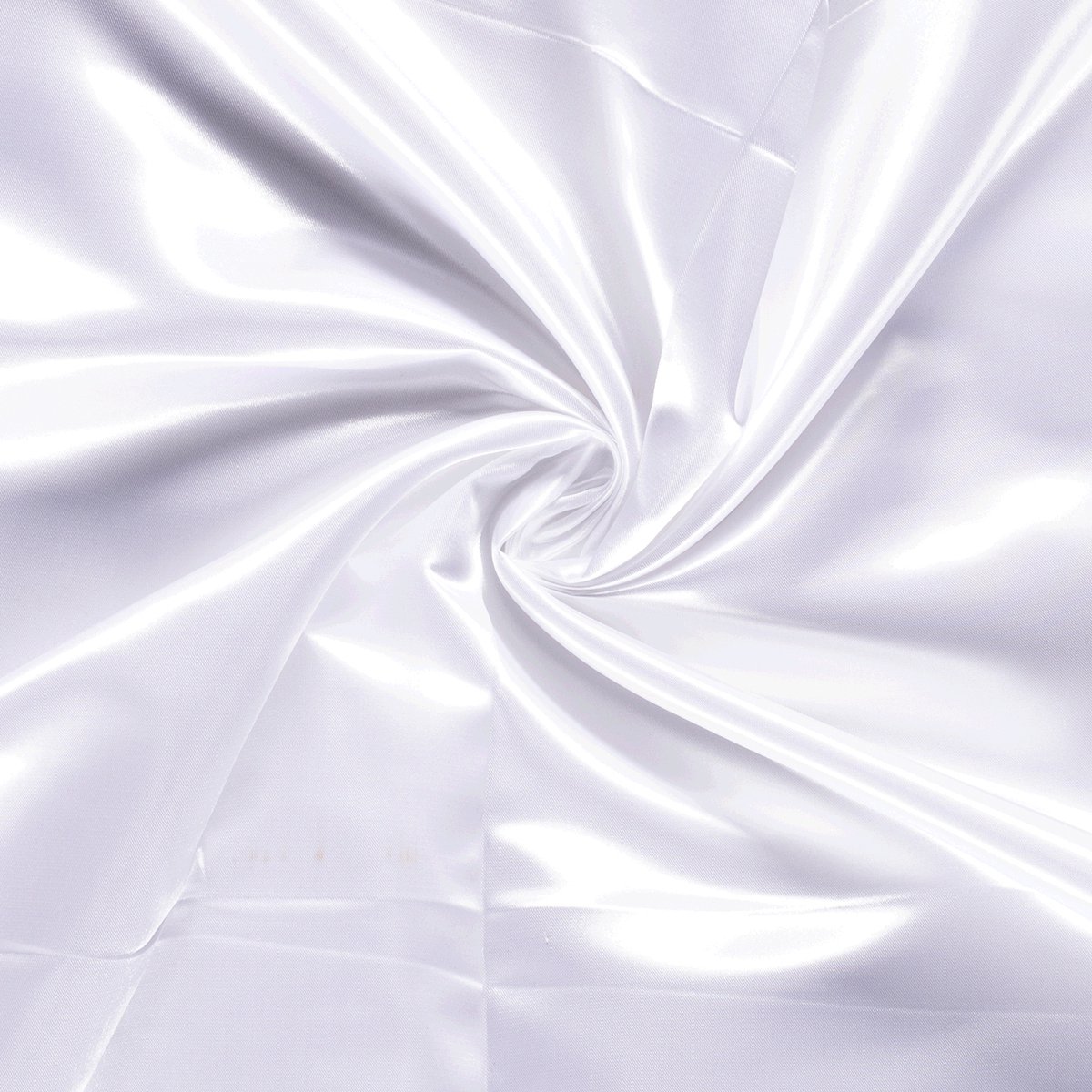 Naaistof Satijn - 100% Polyester - Wit - 100cm lang bij 145cm breed - 1 meter