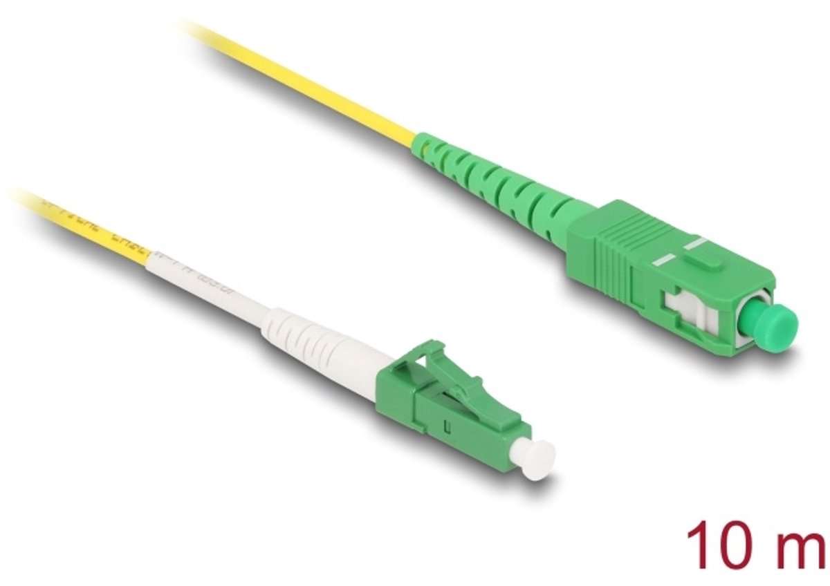 Delock Cable Optical Fibre LC-APC to SC-APC Simplex Singlemode OS2 10 m