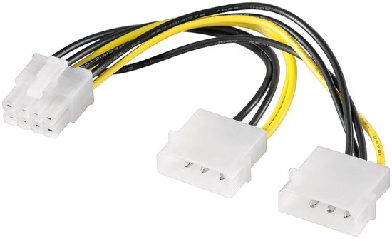 8Pin to Dual 8(6+2)Pin Graphics Card Power Supply Extension Cable, Approx.25CM