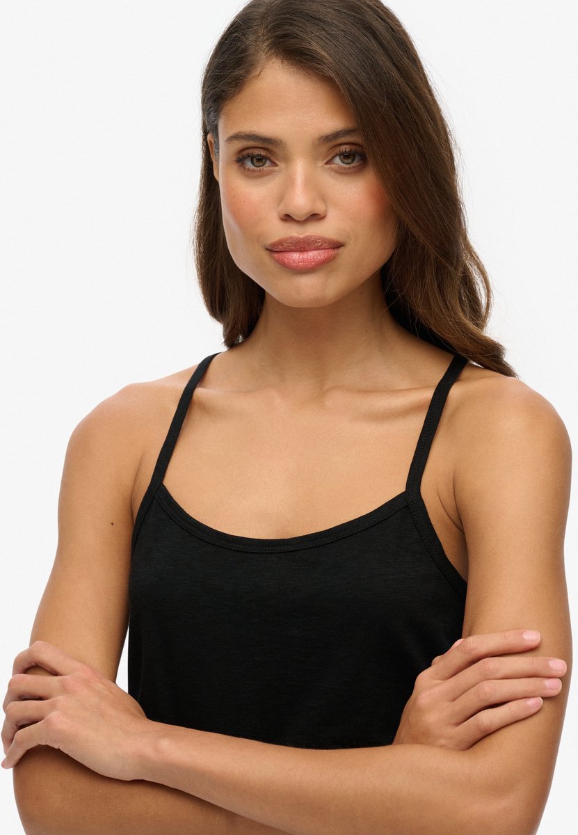 Superdry STUDIOS STRAPPY VEST Dames Top Zwart