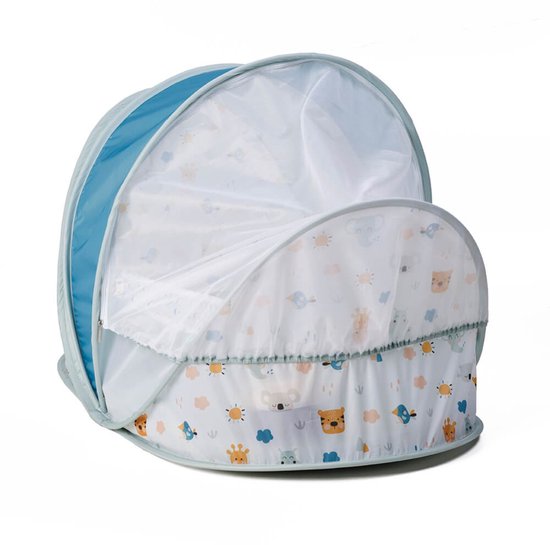 Eurekakids Travel Bed Baby - Reiswieg - Zacht en Opvouwbaar - Met Dikke Matras en Hangers - Met Klamboe van Eurekakids — afbeelding 5