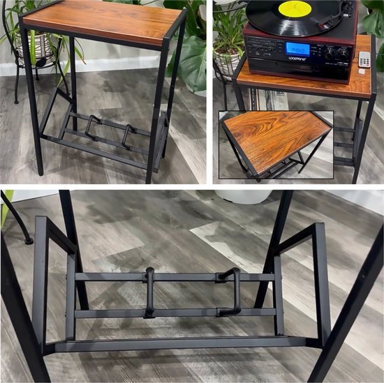 Goldcave Vinyl Opbergsysteem - LP Houder - Metaal Standaard Zwart - Platenhouder - Platenrek - Platenkast - LP Rek - Platenspeler meubel — afbeelding 5