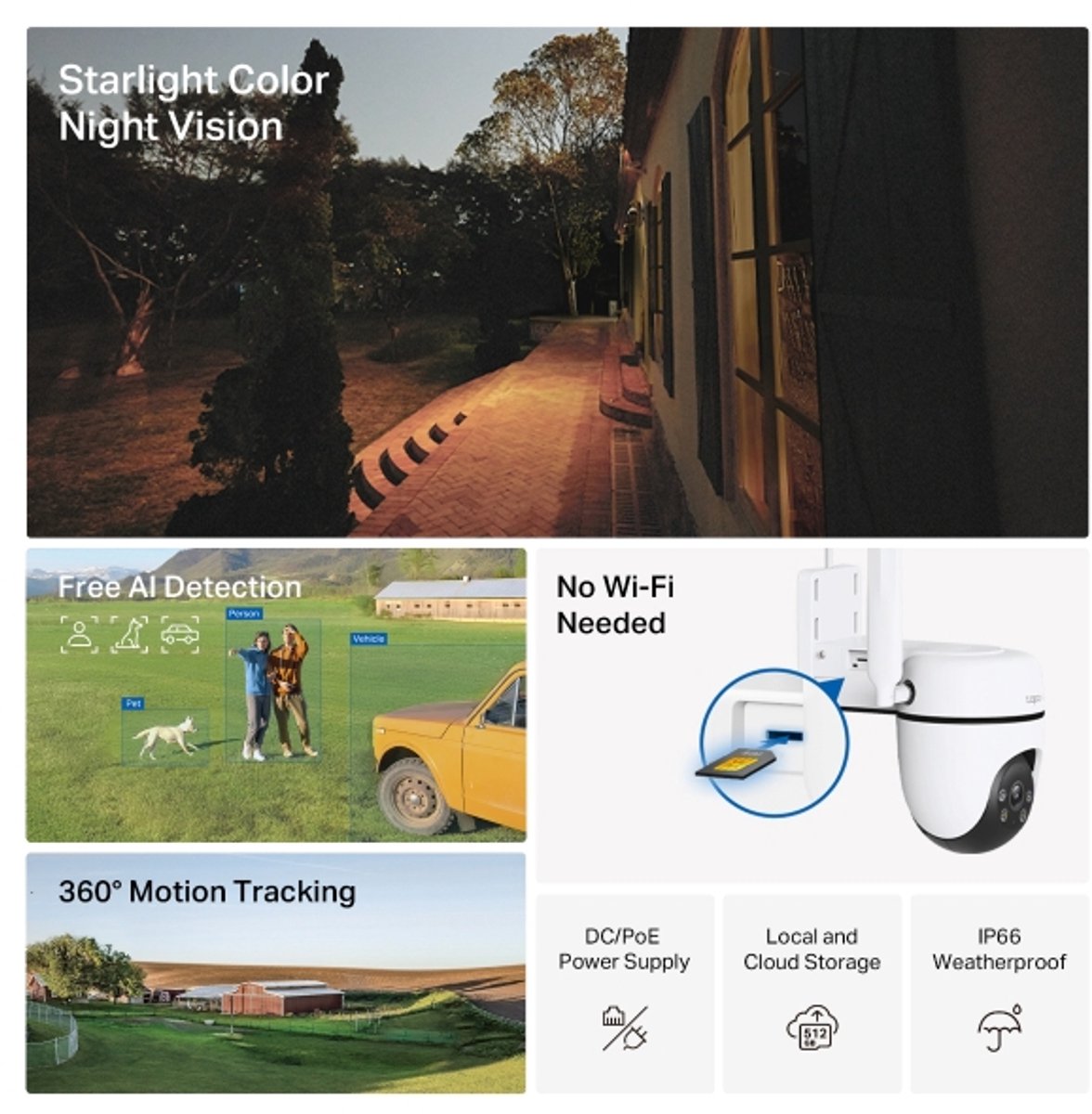 Tapo C501GW Beveiligingscamera buiten - 4G LTE camera- 1080P- Full HD- IP66- Pan/Tilt – foto 3