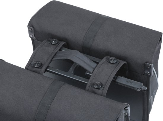 Basil Forte dubbele fietstas MIK, 35L, zwart/zwart van Basil — afbeelding 2