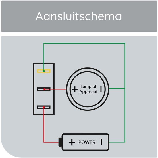 ProRide® Interrupteur à bascule ON-OFF KCD3-12 - 3 broches - Rectangle - 12V/20A - Vert