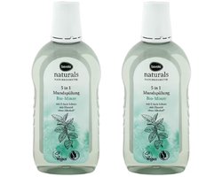 Bevola Naturals Mondspoeling - Set van 2 - Bio-Munt | 2x 500ml - Verfrissend | Zonder Alcohol - Vegan - Natuurlijke Ingrediënten