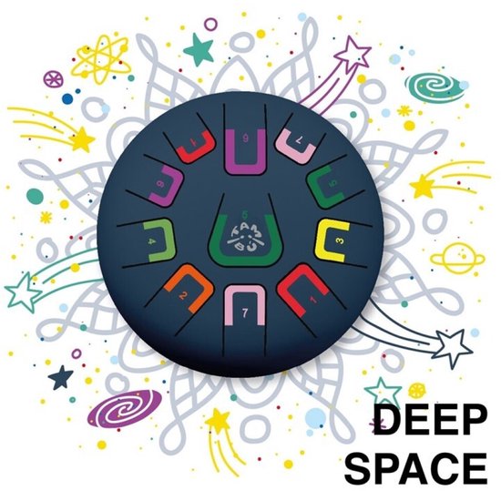 TAMBÚ Deep Space (mat antraciet) - Tamboerijn/drums/klankschaal van uitmuntende kwaliteit