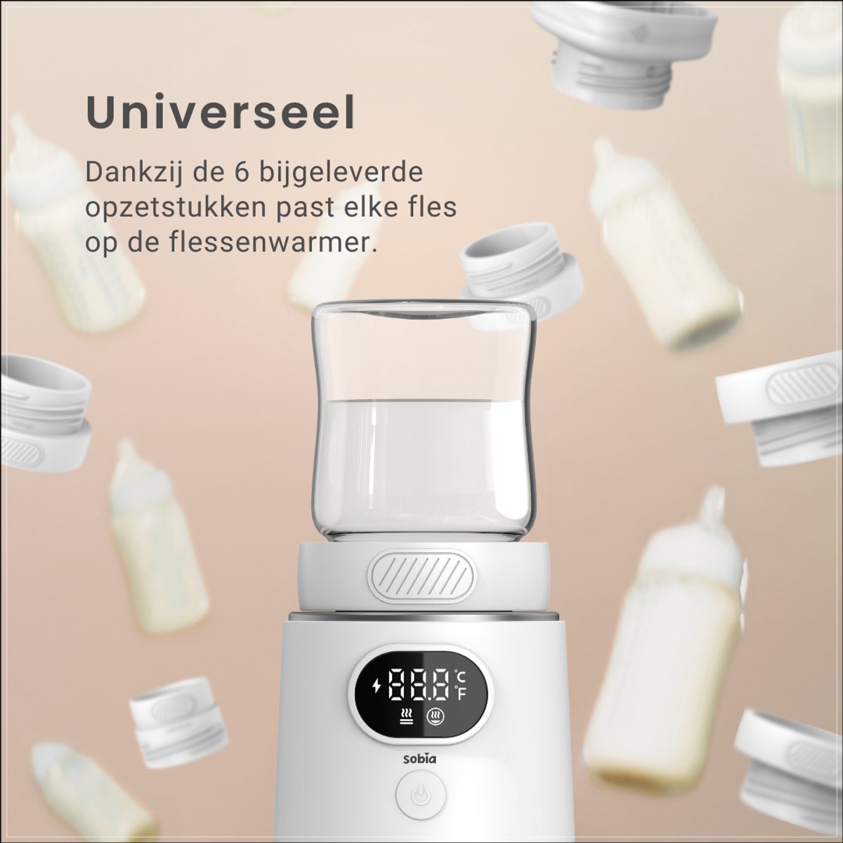 Sobia® Draagbare Flessenwarmer – USB-C - Afbeelding 4