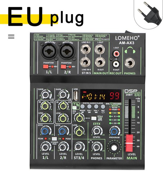 American Audio VMS4 4 kanaals DJ mixer/MIDI controller (ACTI | Bax Music