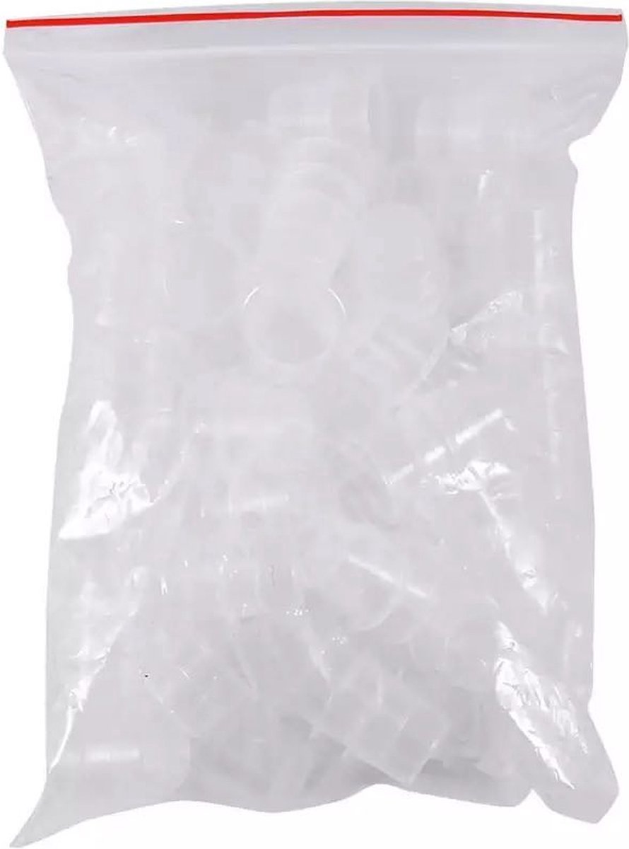 Pigment 100 cups | Maat S | Tattoo cupjes | Disposable Tattoo Ink Cups - voor Tattoo inkt - 100 stuks - Small | Professionele Ink Caps | Tattoo Inkt | Inkt Bakje | Verf Potje | Hobby Inkt | Tatoeage Cups | Inkt & Verf