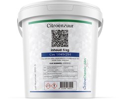 online chemicalien – citroenzuur – 5 kg – foodgrade – allesreiniger – voor huishoudelijk gebruik