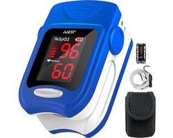 Zylo® Saturatiemeter - Zuurstofsaturatie - Pulsoximeter - Blauw - 6x4x4cm