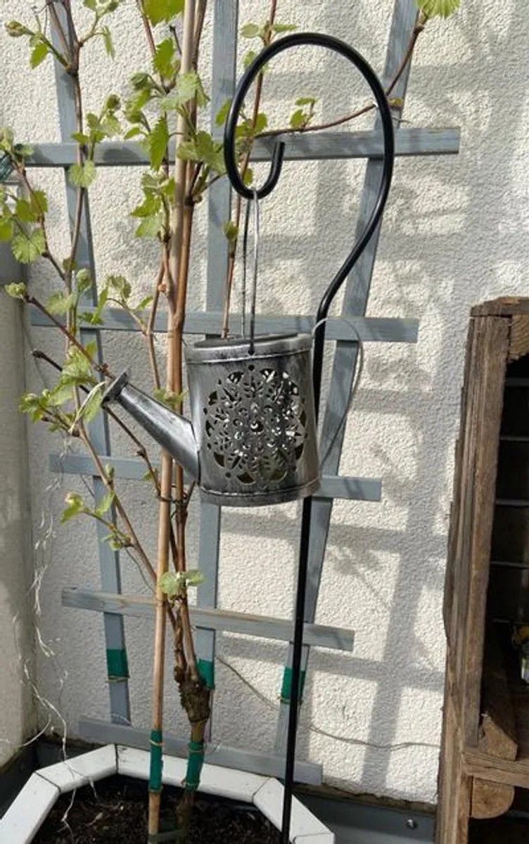 Kynast Garden Solar LED verlichting Gieter lamp Gietkan lamp voor tuin of terras LED waterval in gieter 94cm 24 LED's, Gieter tuindecoratie