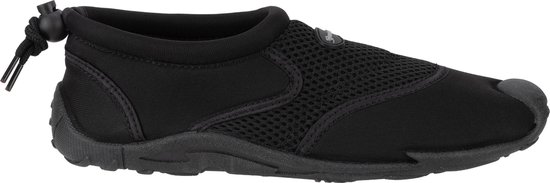 Zwarte waimea waterschoen met mesh en verstelbare veter.