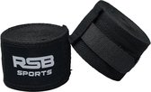 RSB Sports - Handwraps - 450 cm – Boksen - Kickboks Bandage - Boks Wraps - Zwart