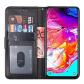 samsung a30s hoesje bookcase zwart - Samsung galaxy a30s hoesje bookcase zwart wallet case portemonnee book case hoes cover hoesjes