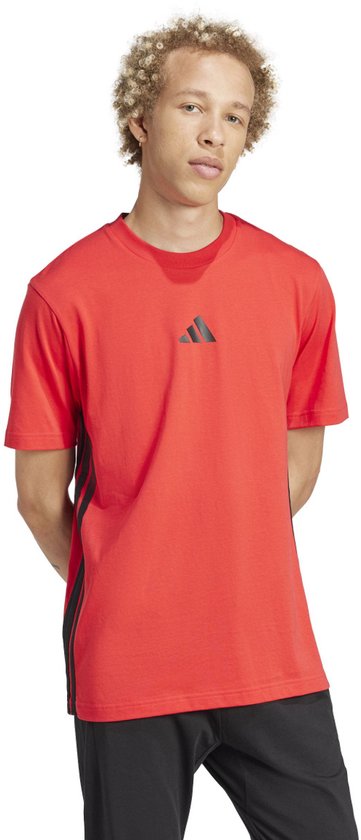 ADIDAS - m 3s sj t - T-shirt sportcasual km homme - Rouge