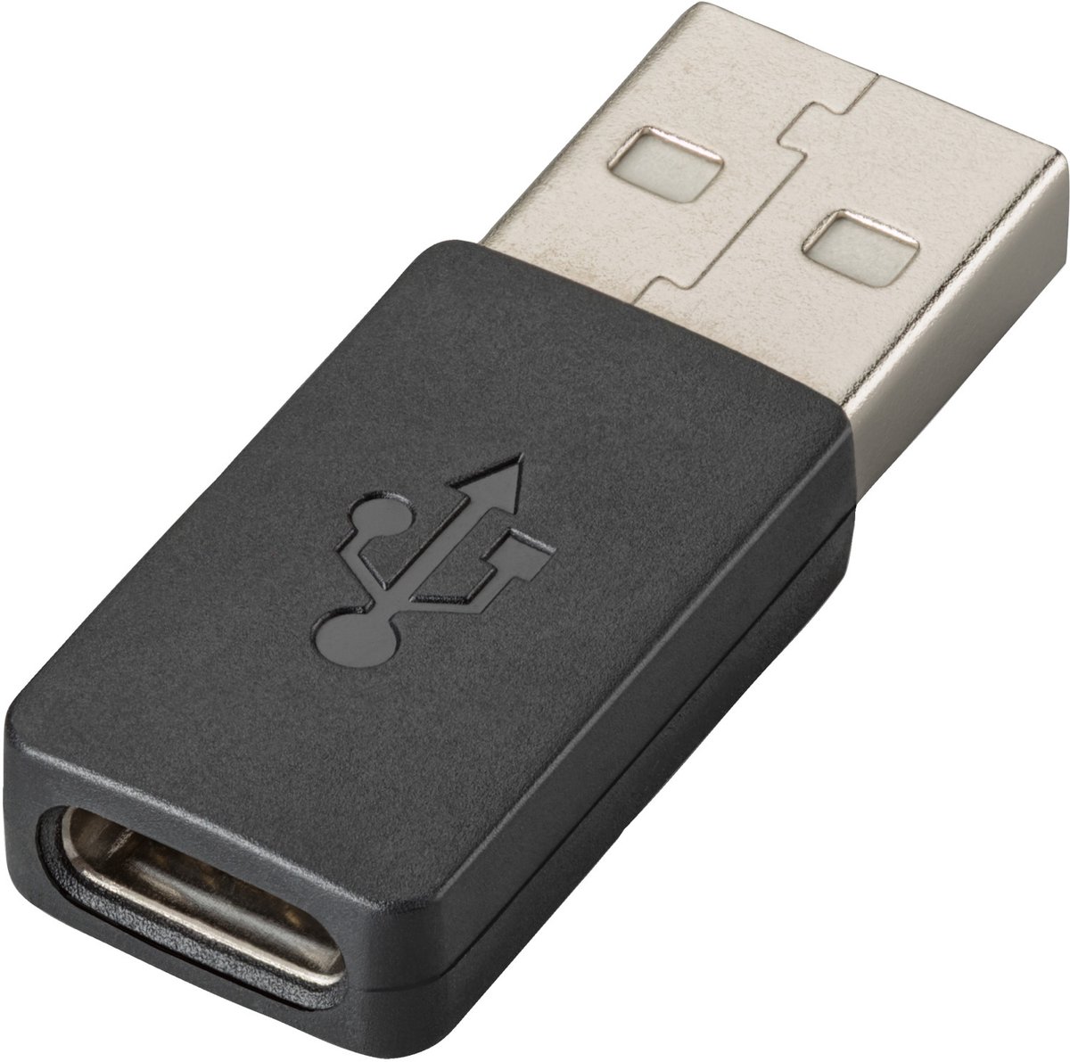 POLY 209505-01, USB-Type C, USB-Type A, Zwart