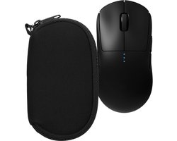 kwmobile computermuis hoes geschikt voor Logitech G Pro Wireless 1 hoesje - Muis beschermhoes met rits - Mouse case van neopreen in zwart