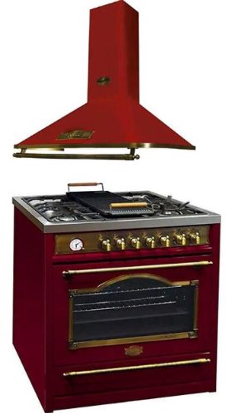 Kaiser Gaskookplaat, gaskookplaat, 60 cm, ivoorglas, retro inbouwfornuis, 3,8 kW WOK facet voorzijde metalen plaat brons, brander Gold WK 2000 Em exclusieve retro waterkoker controlled 2 l 1800W