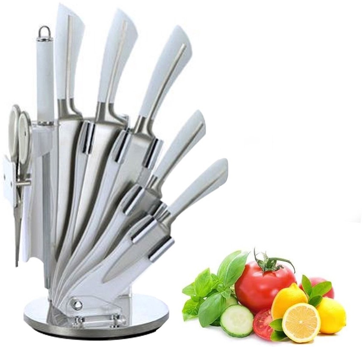Royalty Line RL-KSS750; Stainless Steel Knives Set 8pcs