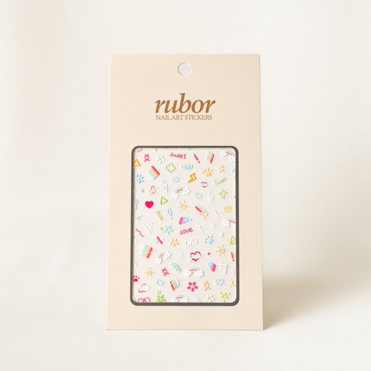 Rubor nail-art stickers summer vibe - nagel stickers - zomer - regenboog - kleurrijk