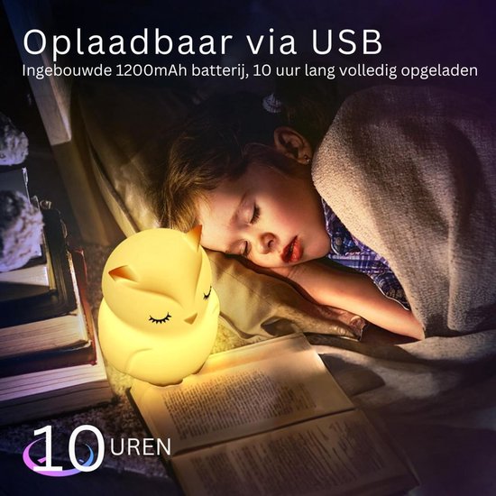 ApexArte® Nachtlampje Baby - Slaaptrainer Kinderen - Dimbaar van ApexArte — afbeelding 3