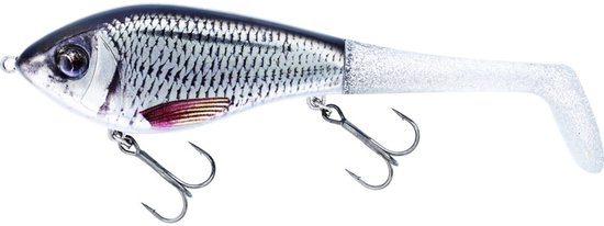 Westin Swim Tail 12cm 68g Sinking 1 Body 2 Tails - Kleur : Real Rudd van Westin — afbeelding 3