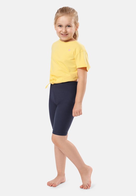 Merry Style Meisjes Leggings - Sport - Vrijetijdsbroek – Kort - Katoen – Sportbroek – Marineblauw - 110 – MS-MS10-353-LE