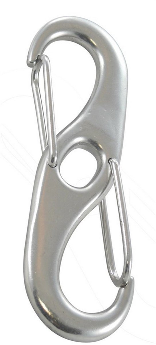 BREG Veerhaak dubbel RVS A4-AISI316 - L=80mm