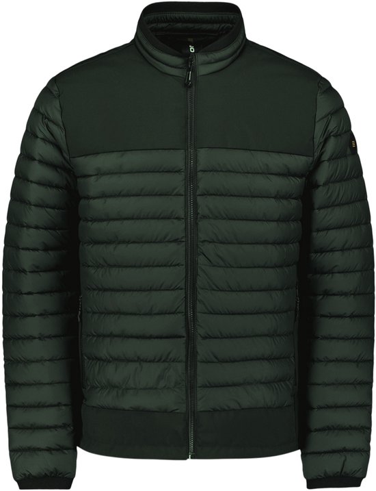 Womens Bijgesneden Ronde Hals Jas Bomberjack Gewatteerde Lichtgewicht Varsity Jas