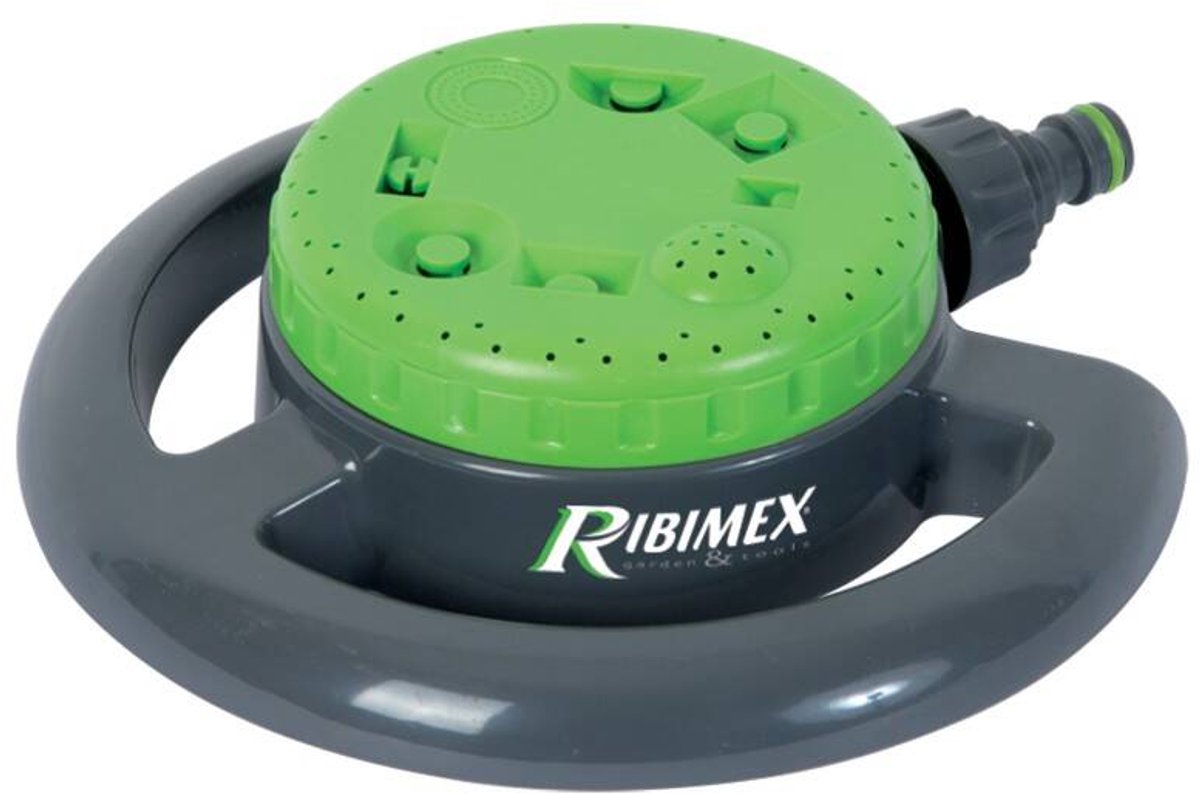 Tuinsproeier RIBIMEX, met een sproeioppervlakte van Ø 10,7 m