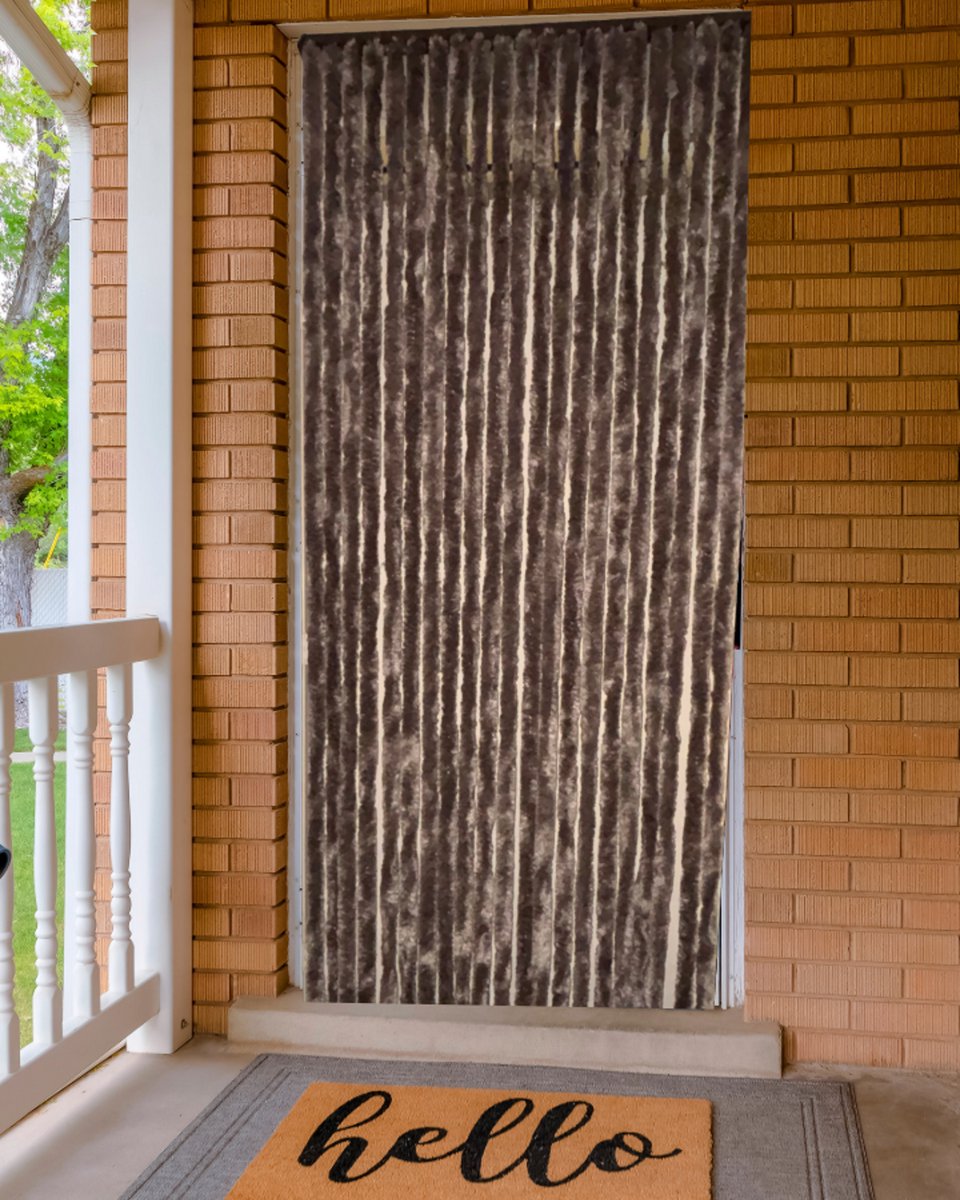 Vliegengordijn Kattenstaarten Taupe - 100cm x 230cm