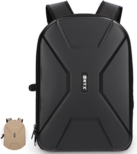 ONYX Cameratas met laptopvak - Spiegelreflexcamera rugzak - Spatwaterbestendig - Drones - Hardcase reistas Zwart