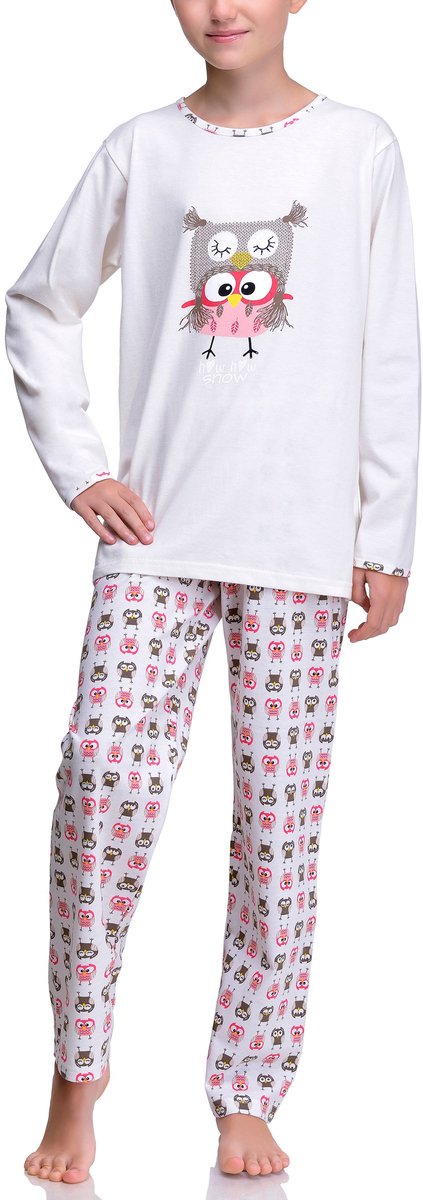 Timone Meisjes Jongeren Pyjama - Korte mouwen - Korte broek - Katoen – Monster-v1 – 146 – TI-TR-210