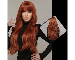 Pruiken - Pruik dames lang haar - hairextension - wasbaar - lijkt net echt - inclusief haarnet