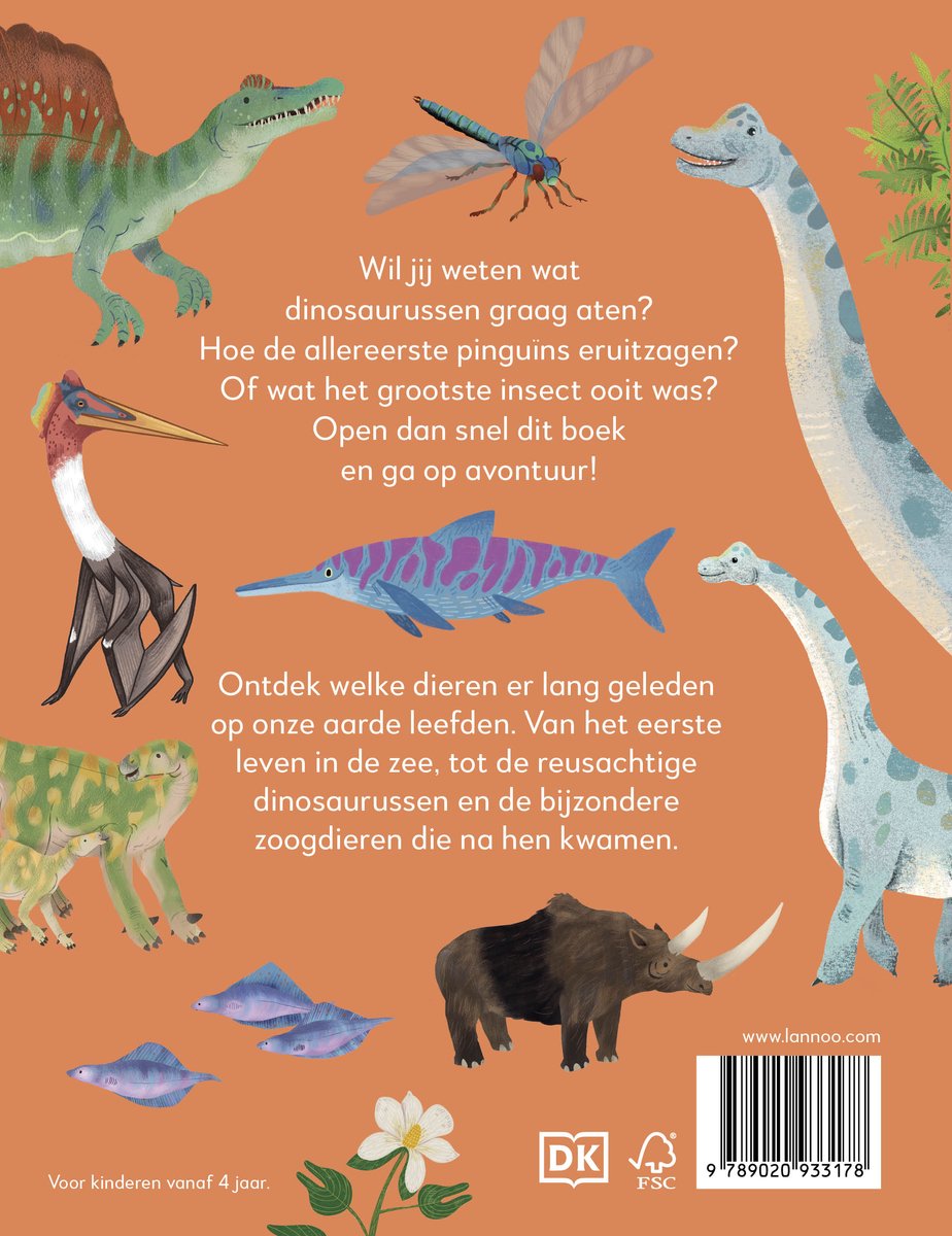 Mijn eerste bijzondere boek van dinosaurussen en andere prehistorische dieren. Ontdek welke dieren er lang geleden op onze aarde leefden.