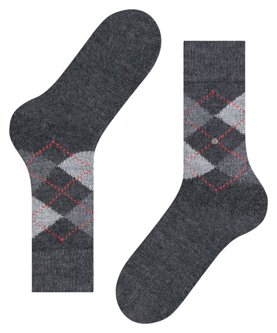 Chaussettes homme Burlington Preston - gris (moul. anthra.) - Taille : 46-50