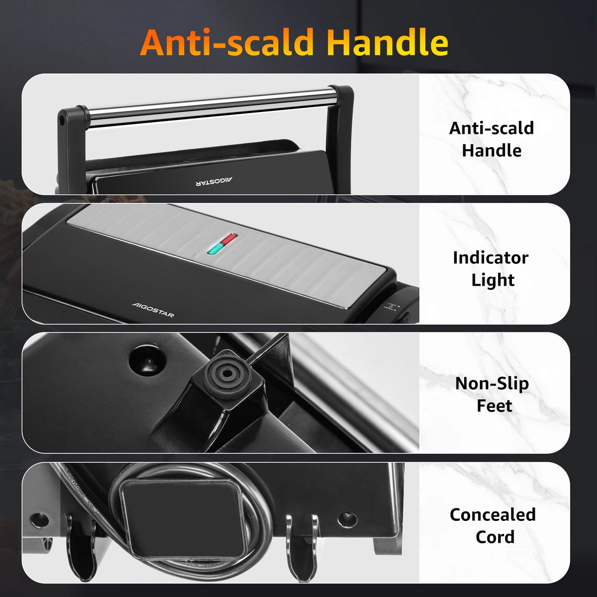 Aigostar York Pro - Contactgrill thumbnail 6