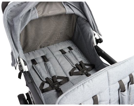 Familidoo Lidoo City BB H4E Buggy 4 zits Geschikt voor 2 newborn baby's Full Grey van Fa — afbeelding 3