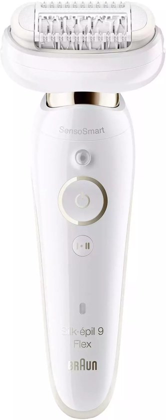 Braun Silk-épil 9 Flex Beauty Set Epilator for Women with Flexible Head Cordless Epilation including FaceSpa Brush Mini Hair Remover 9-105 ALT 9004