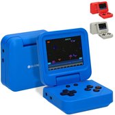 Silvergear Retro Game Console Opvouwbaar - Handheld Console - Spelcomputer met 240 Spellen - Blauw