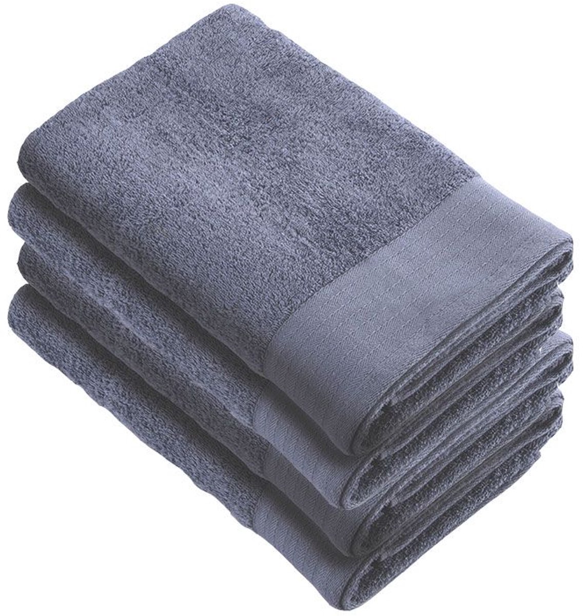 Walra handdoeken 70x140 Soft Cotton - 4-delig - Badlaken 550 g/m² - 100% Katoen - Handdoekenset Indigo