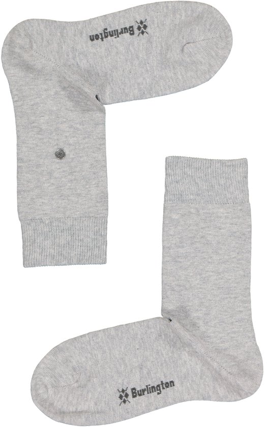 Burlington Everyday 2-Pack gedessineerd katoen multipack sokken dames grijs - maat 36-41