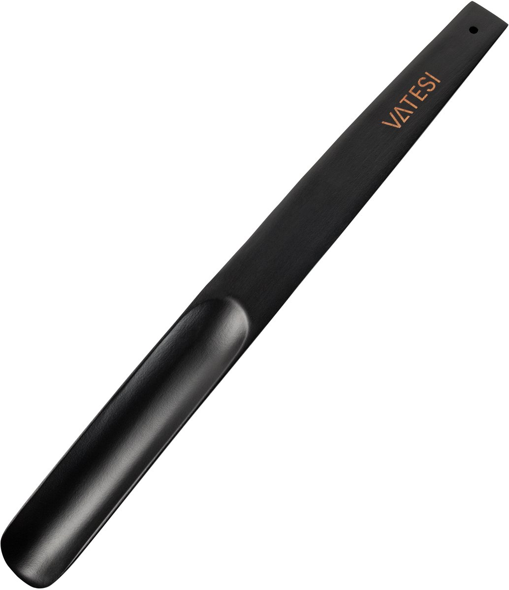 VATESI® Schoenlepel Lang - Schoentrekker van Hout - 38 CM - Zwart