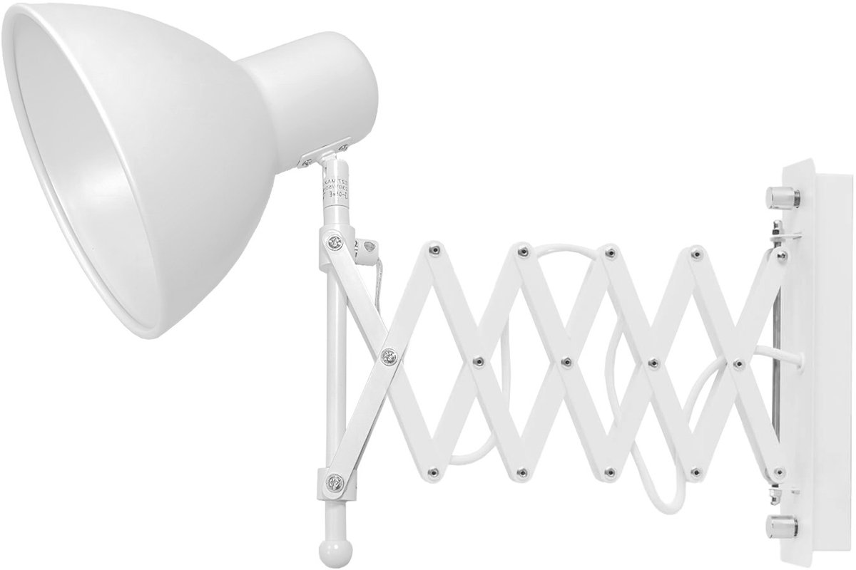 Licht-Erlebnisse - Harmony - Wandlamp - E27 - van - Metaal - in - wit
