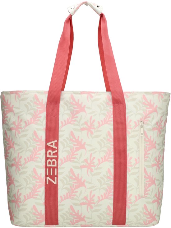 Zebra Trends Sally Strandtas - Koeltas - Koelvak - Vrolijke Prints - Praktisch - Vakken - Natgoedvak - Antidiefstalvak - Koeltas - Abstract Branches