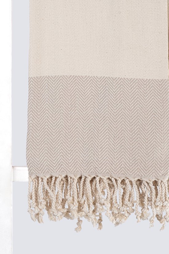 Visgraat Hamamdoek - Strandlaken- Baddoek - Handdoek - 100% Katoen - 100cm x 180cm